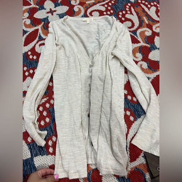 Eileen Fisher Oatmeal Cardigan - Picture 1 of 2